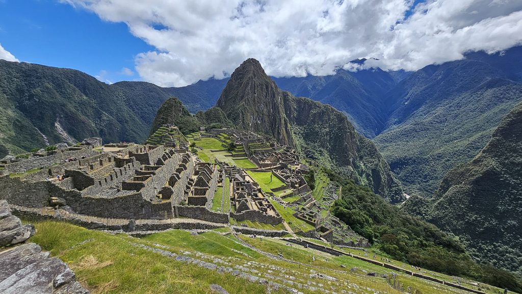 Panoramic view of Machu Picchu in Peru