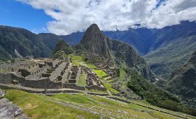 Panoramic view of Machu Picchu in Peru